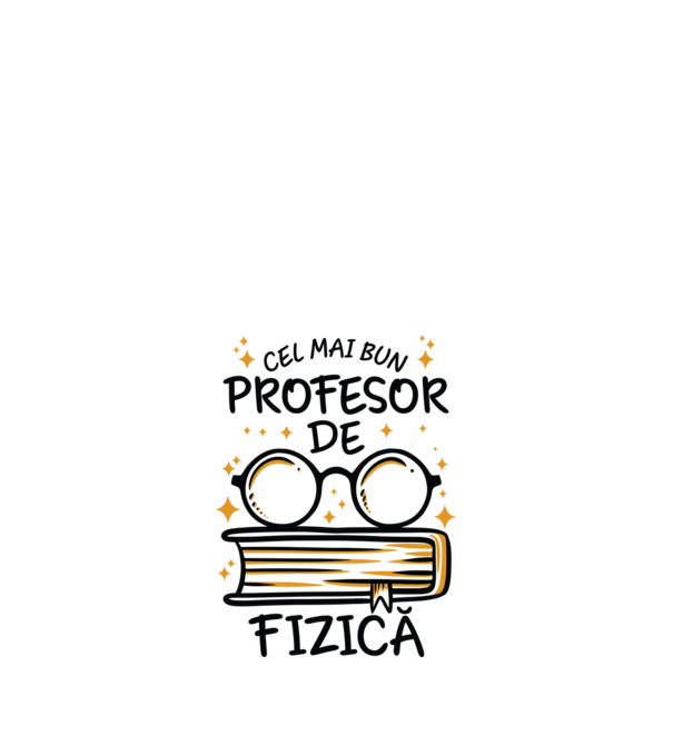Cel mai profesor fizică model alb pe tricou