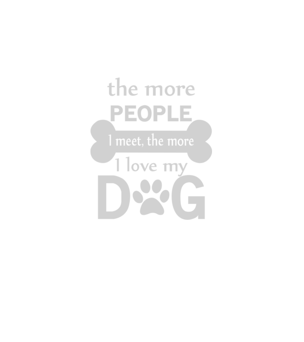 The more people i meet model negru pe tricou