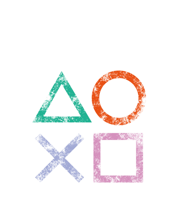 PlayStation icon model negru pe tricou