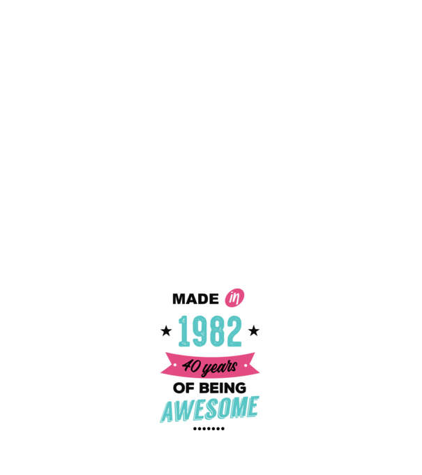 MADE in 1982 model negru pe tricou