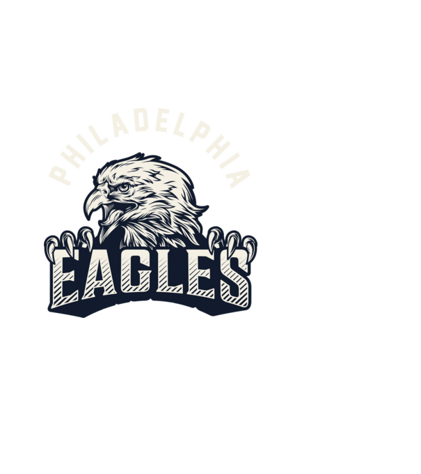 Philadelphia Eagles model negru pe tricou