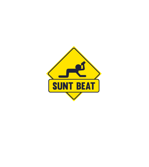 Sunt beat model alb pe tricou