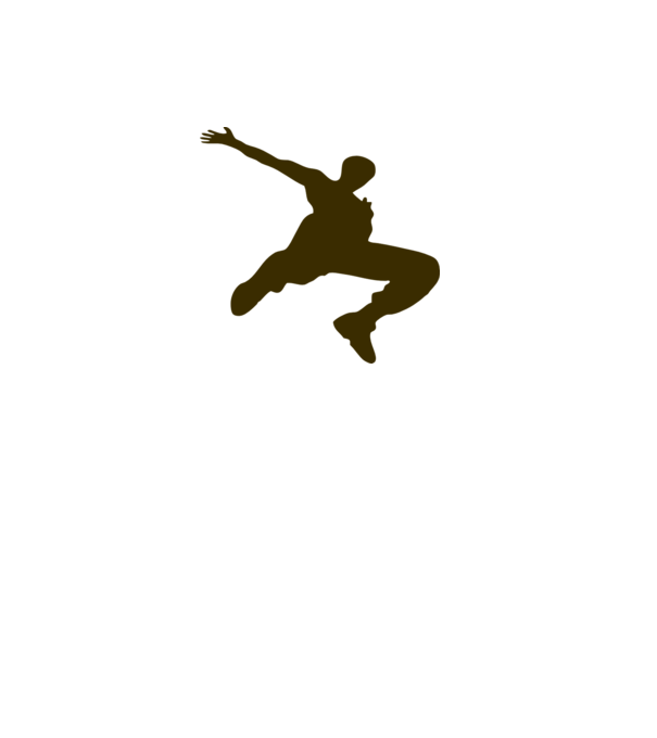 Logo Parkour model gri pe tricou