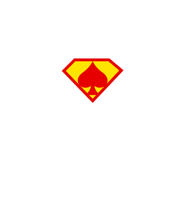 Supersportiv JUCĂTOR DE POKER model albastru regal pe tricou