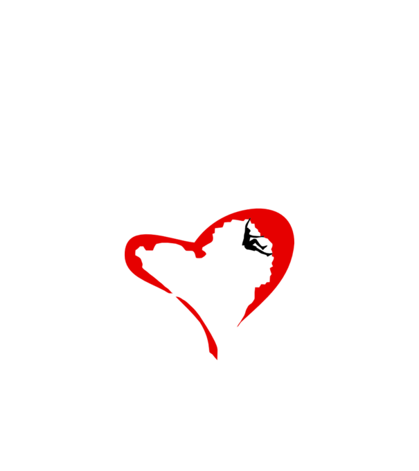 heartclimb model alb pe tricou