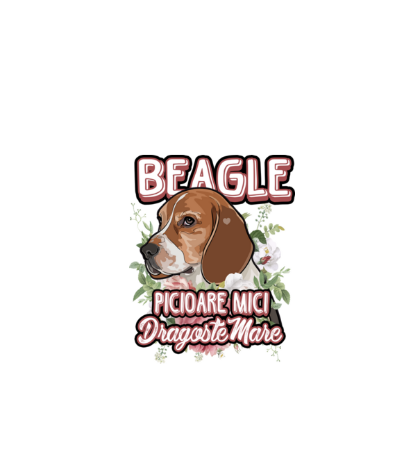 Bulldog francez picioare mici dragoste mare model alb pe tricou