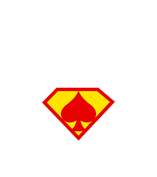 Supersportiv JUCĂTOR DE POKER model albastru închis pe tricou