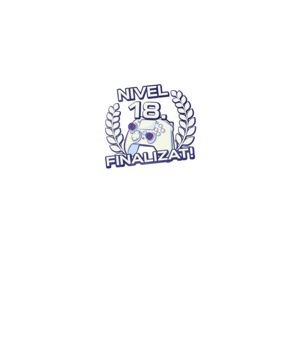 Nivel 18 finalizat! model negru pe tricou