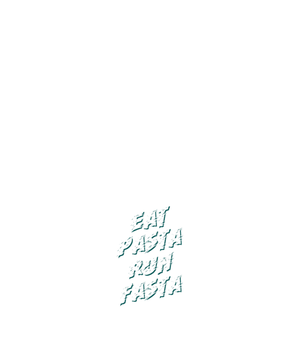 eat pasta run fasta model negru pe tricou