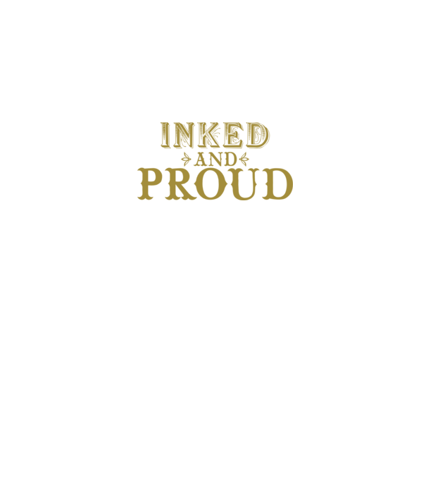 Inked and proud model negru pe tricou