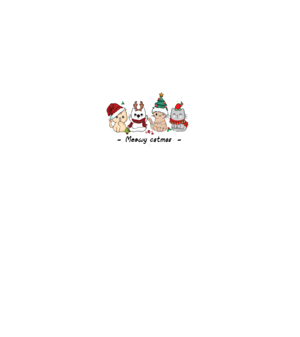 Meowy catmas 2 model gri pe tricou