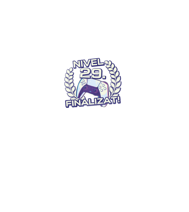 Nivel 29 finalizat! model gri pe tricou