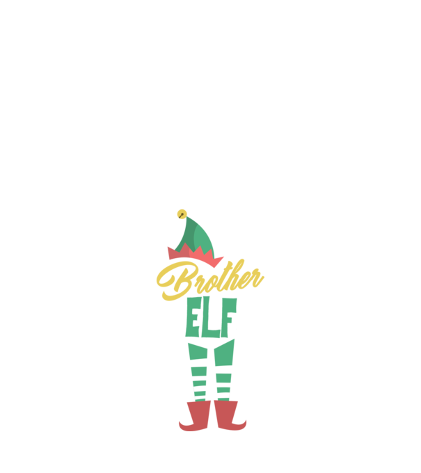 Elf family brother model negru pe tricou