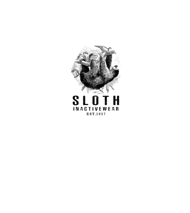 SLOTH inactive drk model alb pe tricou