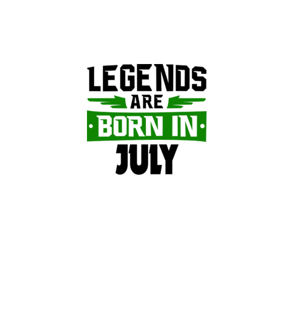 Legends are born in July model galben neon pe tricou