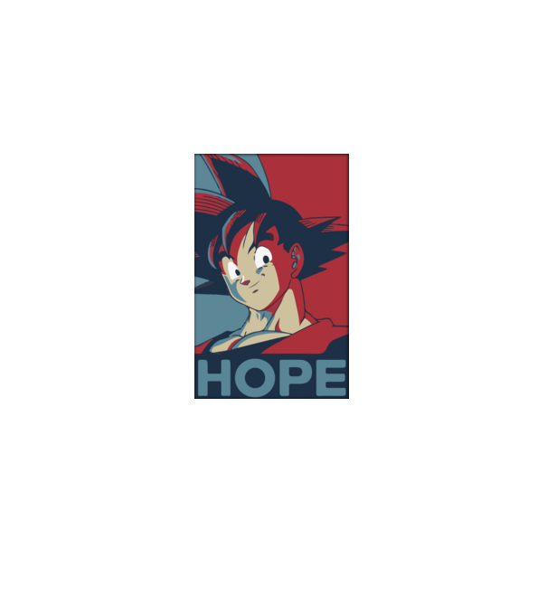 goku hope dragonball model negru pe tricou