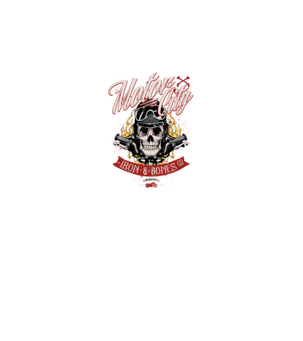 Motor City model negru pe tricou