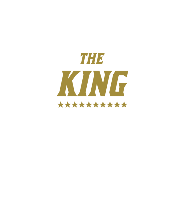 The King model negru pe tricou