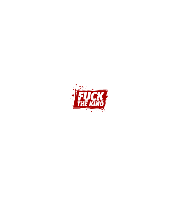 Fuck the king model negru pe tricou