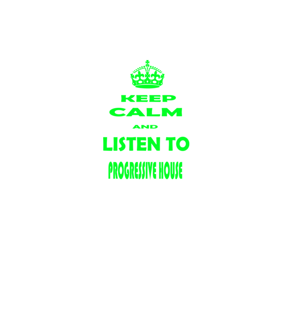 Keep Calm and Listen to prog-house model gri închis pe tricou