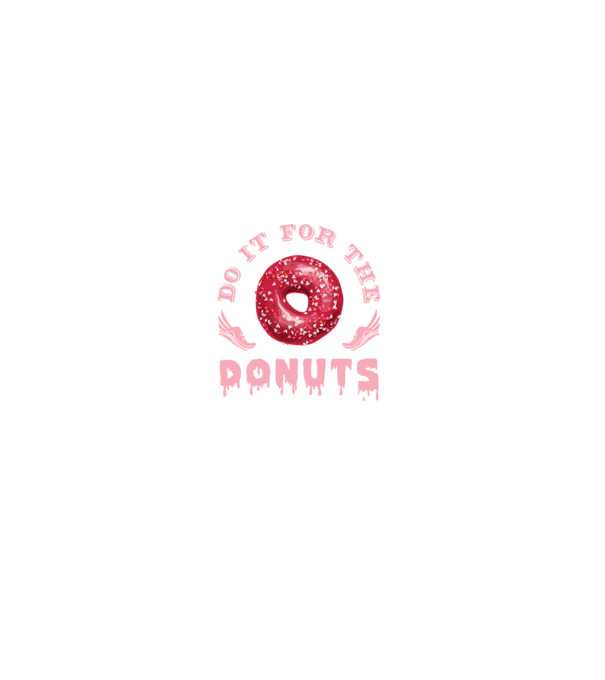 Do it for the donuts model albastru jeanși pe tricou