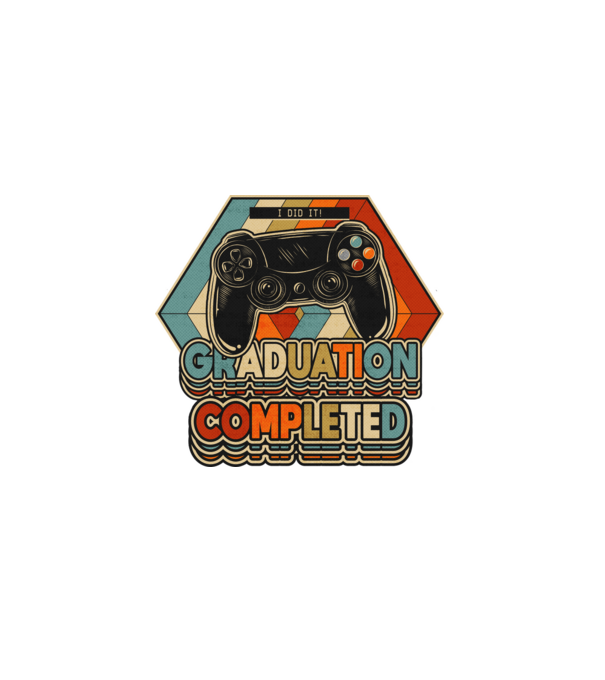 Graduation Completed model alb pe tricou