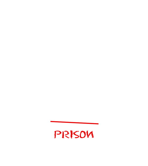Back to prison - școală model alb pe tricou