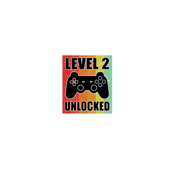 level 2 unlocked retro gamer model negru pe tricou