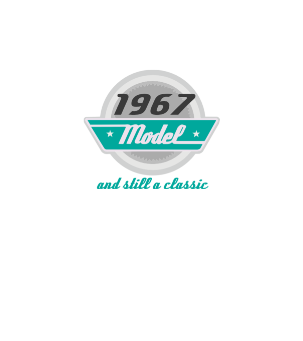 Model and still a classic - 1967 model albastru regal pe tricou