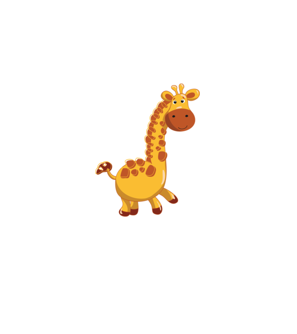Cute giraffe model negru pe tricou