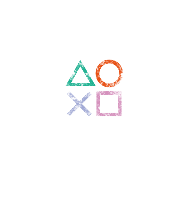PlayStation icon model negru pe tricou