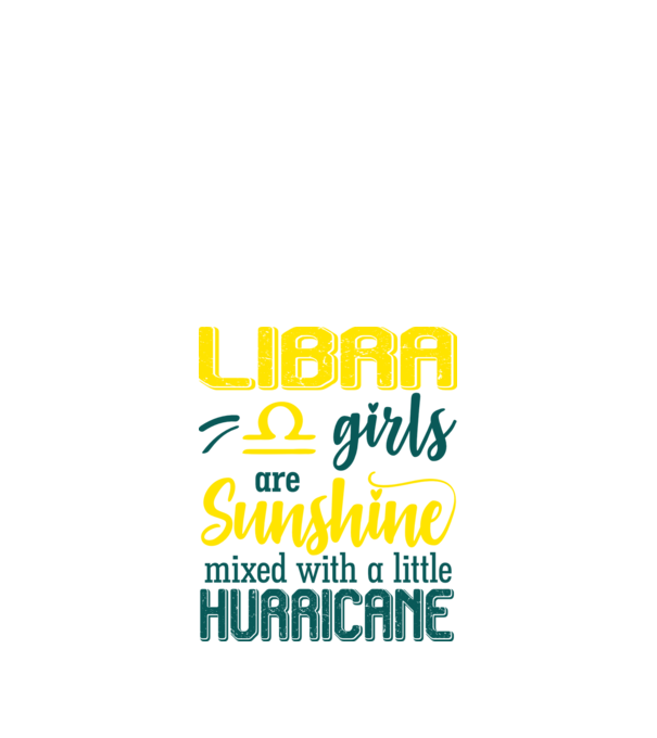 Sunshine with Hurricane LIBRA model negru pe tricou