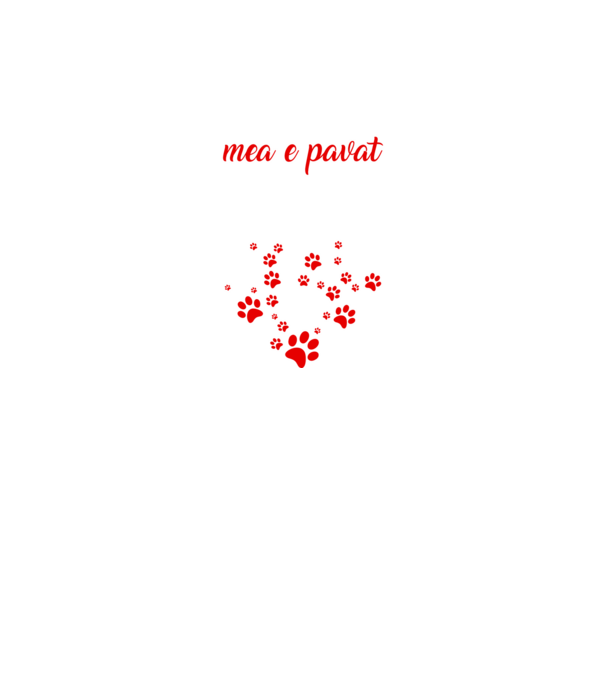 Drumul spre inima mea e pavat cu urme de labe model negru pe tricou
