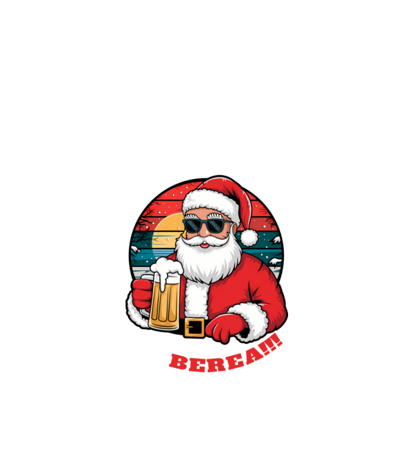 Ho ho ține mi berea! Negru model negru pe tricou
