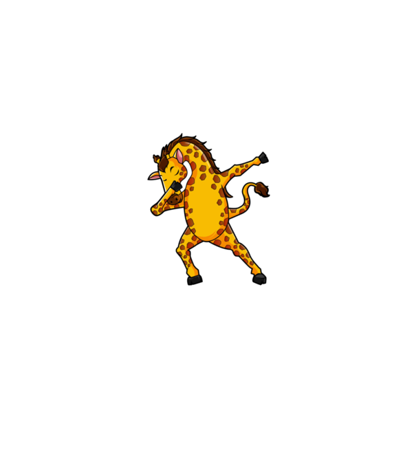 Girafă DAB model roșu pe tricou