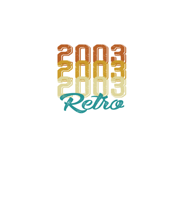 Retro 2003 model negru pe tricou