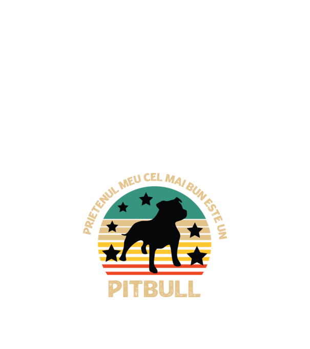 Prietenul meu cel mai bun este un pitbull model negru pe tricou