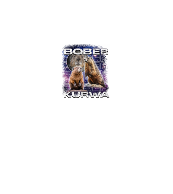 Bóber Kurwa universe model negru pe tricou