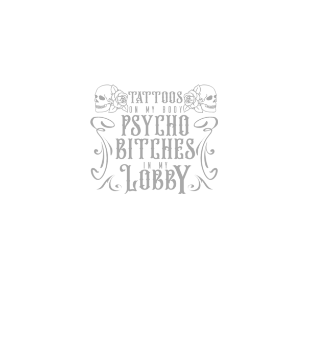 Psycho bitches model negru pe tricou