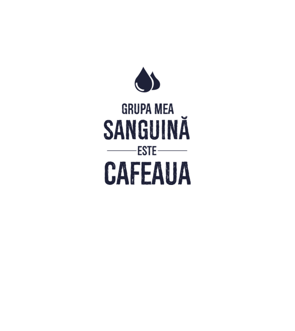 Grupa mea sanguină este cafeaua model gri pe tricou