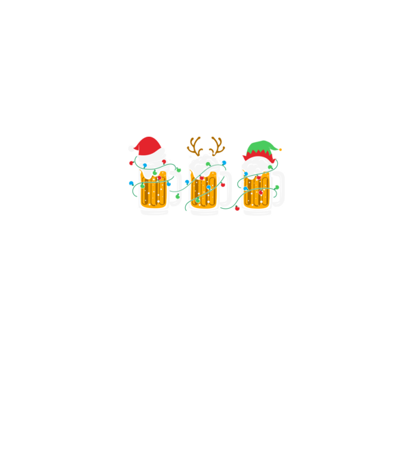 Christmas beer mugs model negru pe tricou