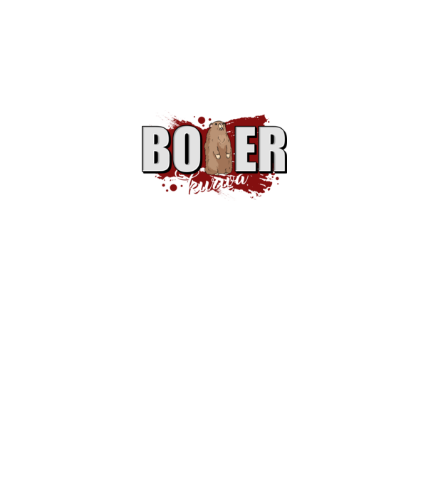 Bober Kurwa model negru pe tricou