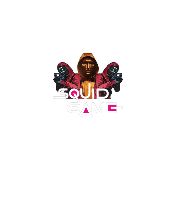 squid game poster model negru pe tricou