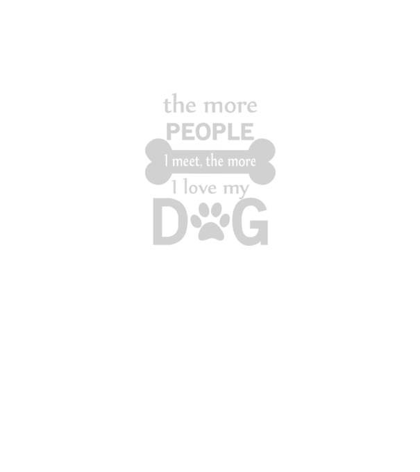 The more people i meet model negru pe tricou