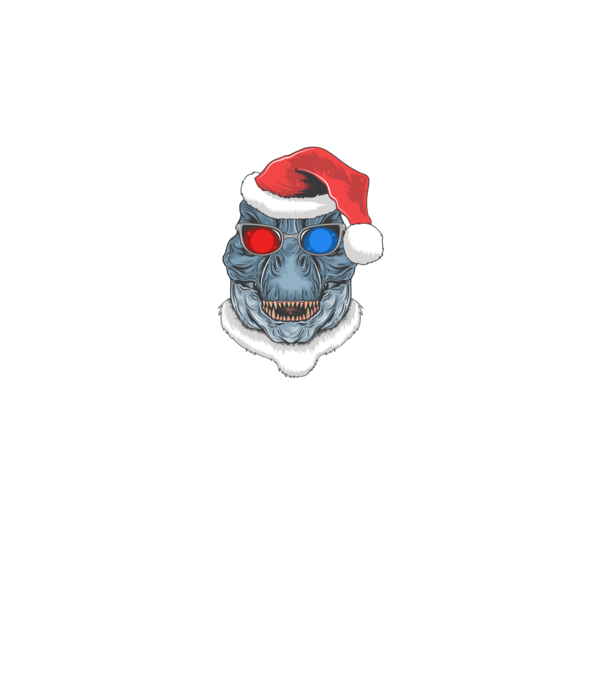 Santasaurus Rex model negru pe tricou