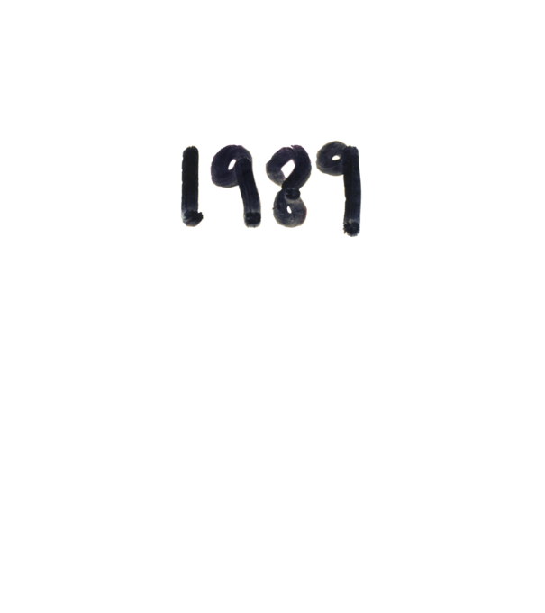 Taylor Swift 1989 text model alb pe tricou