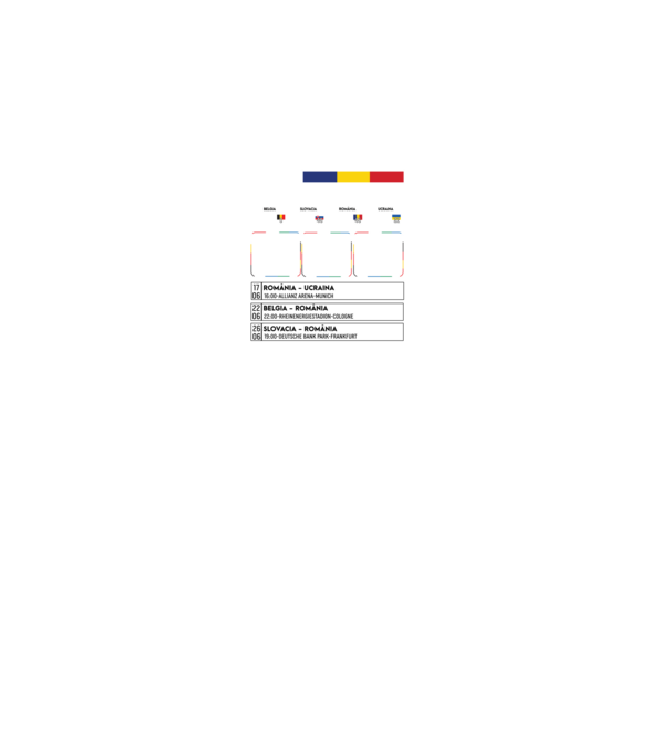 Fotbal Calendar Euro 2024 model negru pe tricou