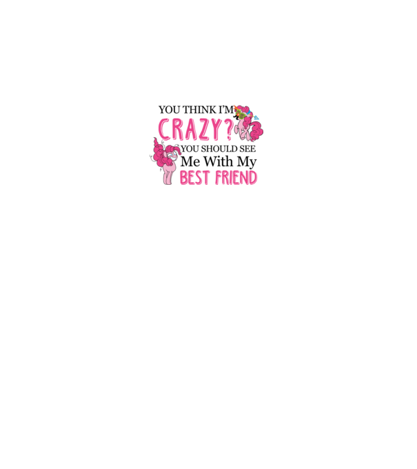 Crazy Friend Unicorn model alb pe tricou
