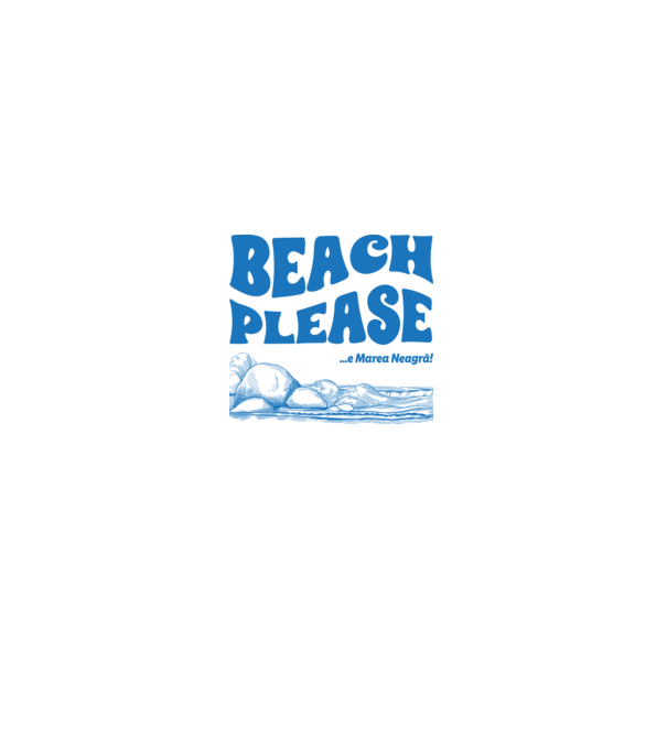 Beach please, e Marea Neagră! model gri pe tricou