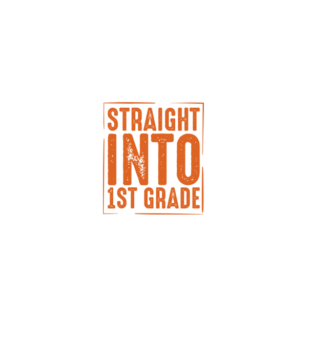 Straight into 1st grade model negru pe tricou